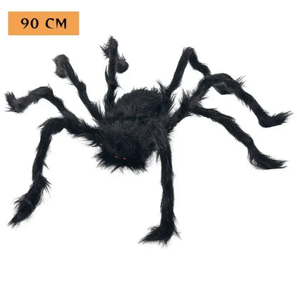 Aranha Preto Peludo Halloween Aranha, 1.5 Metro Preta, Macia, Peluda, Assustadora Ar Livre