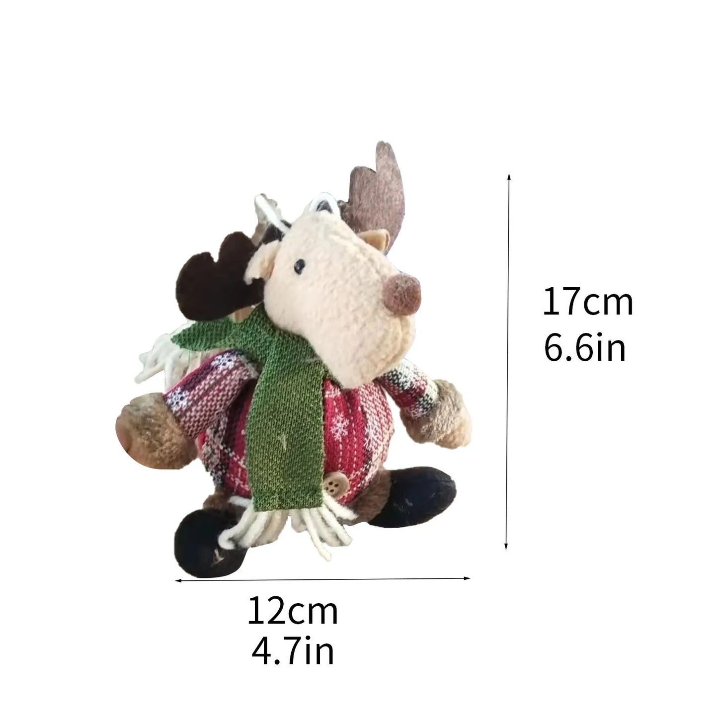 Kit boneco Papai Noel Boneco de Neve Rena Natal Boneco de Natal em pé - boneca retrátil