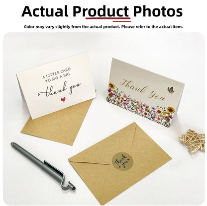 Cartões de agradecimento | Cartões de agradecimento e notas com envelopes |  Presentes