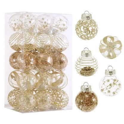 Bola de Natal para Pendurar, Conjunto de 30 Bolas Decorativas de 31cm*12.2 Pol. Natal
