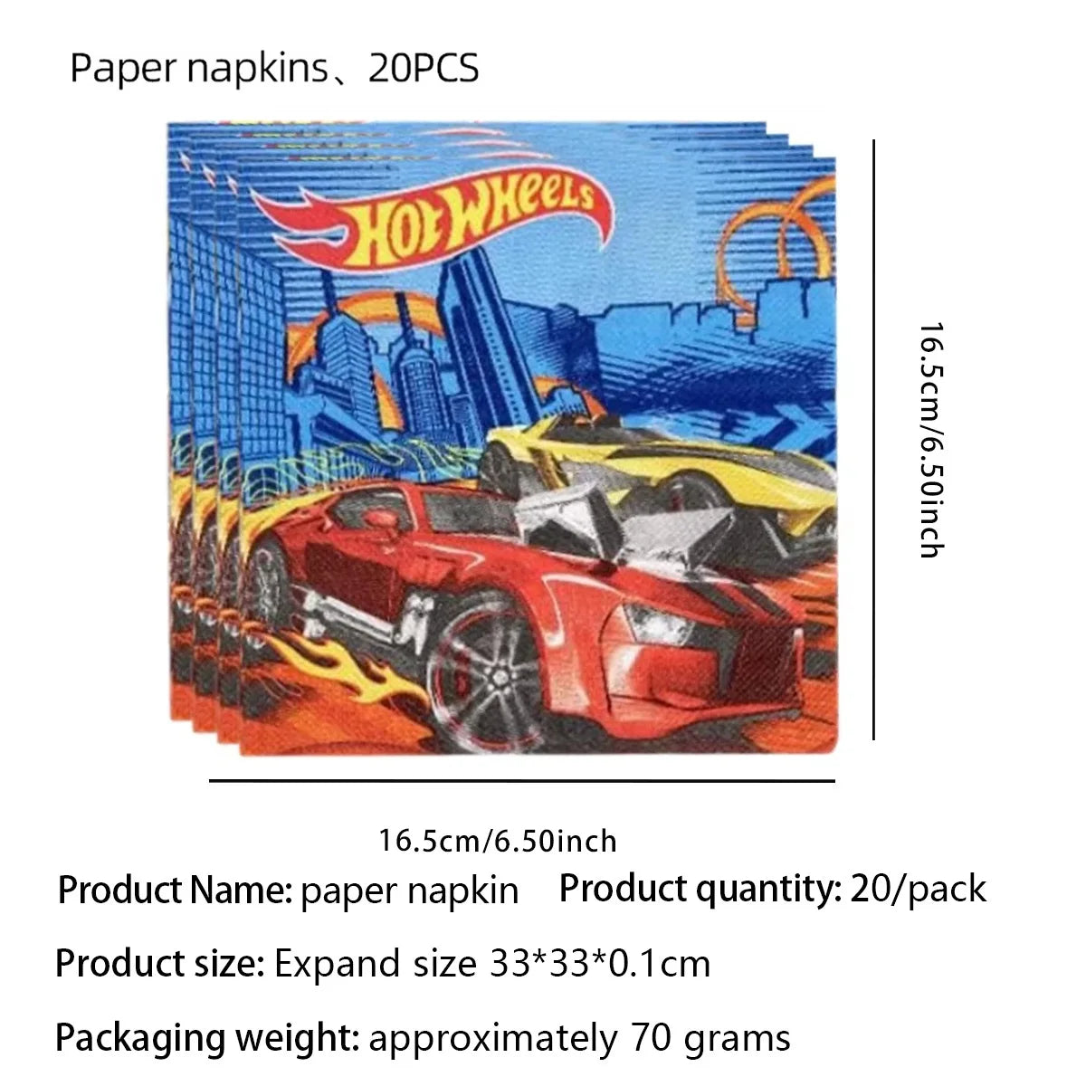 Kit Festa Hot Wheels Conjunto de decoração para festa de aniversário com toalha de mesa