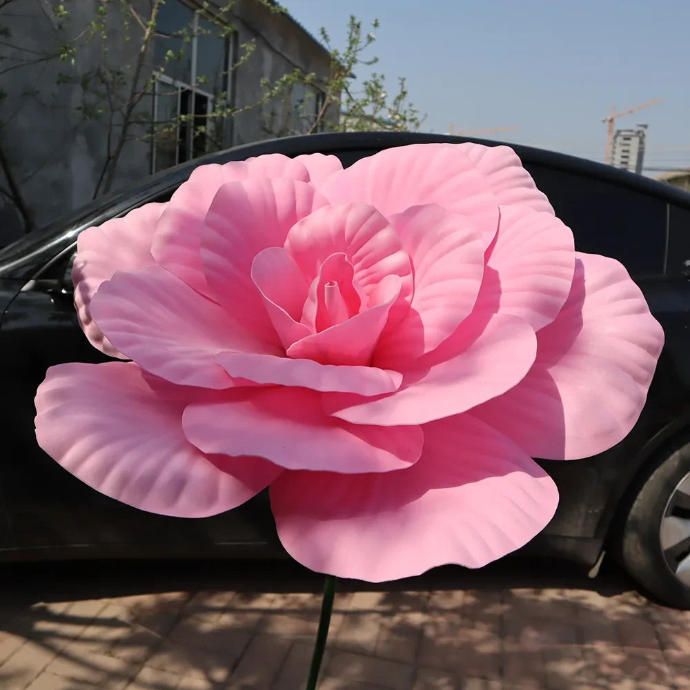 Simulação Peônia Flor , Foto Adereços Janela Exibição Artificial e Gigante 50cm Flores
