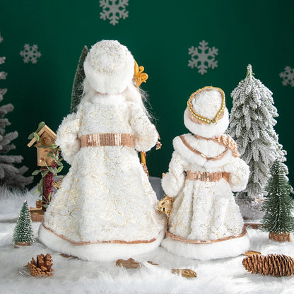 Natal Papai Noel Menino Menina Russa Música Eletrônica Ornamentos Decoração Natal