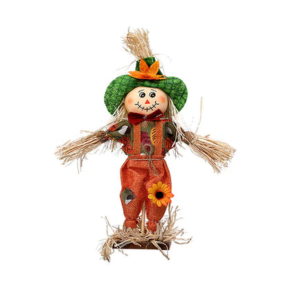 Boneco de doces de espantalho de Festa Junina em pé, decorações de Junina, decoração
