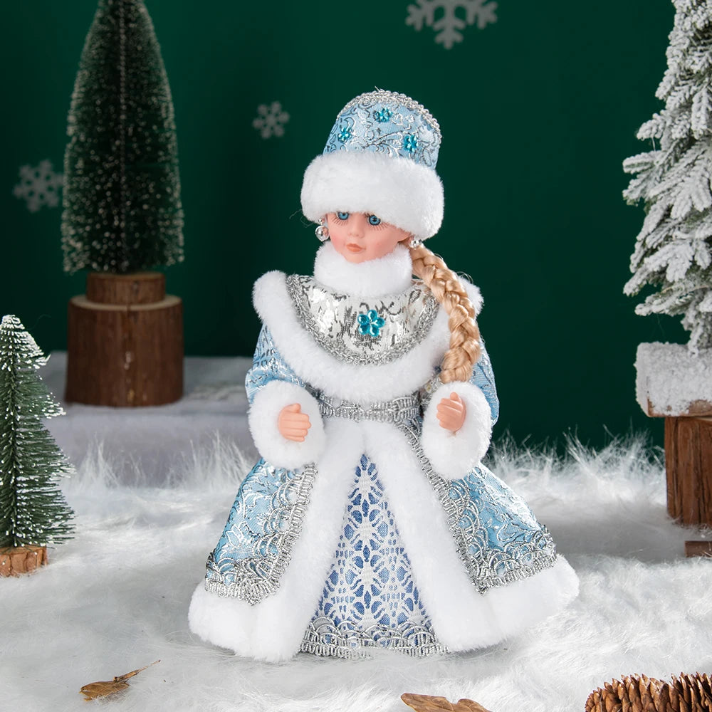 Natal Papai Noel Menino Menina Russa Música Eletrônica Ornamentos Decoração Natal