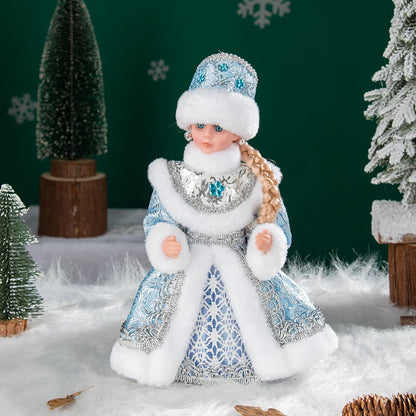 Natal Papai Noel Menino Menina Russa Música Eletrônica Ornamentos Decoração Natal