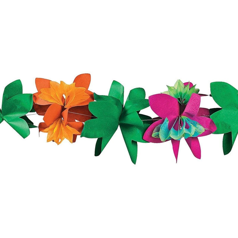 Grinalda de flores para decoração de casa decoração de festa havaiana