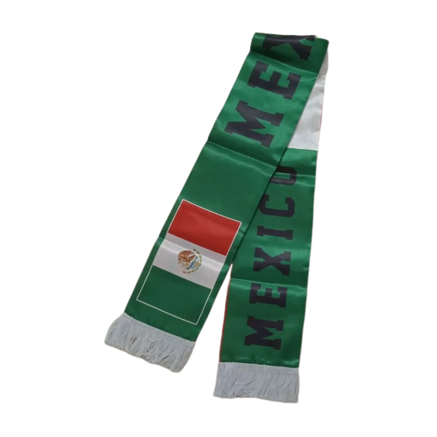 Cachecol para os torcedores Copa do Mundo México da Seleção Mexicana de Futebol Copa