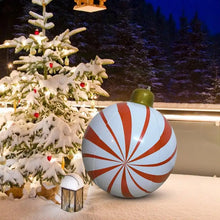 Carregar imagem no visualizador da galeria, Bola inflável gigante de Natal - 60cm  decoração de casa jardim ao ar livre
