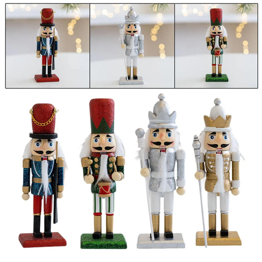 Enfeite Natalino Boneco Soldado Quebra Nozes 16cm, Soldadinho Decoração De Natal