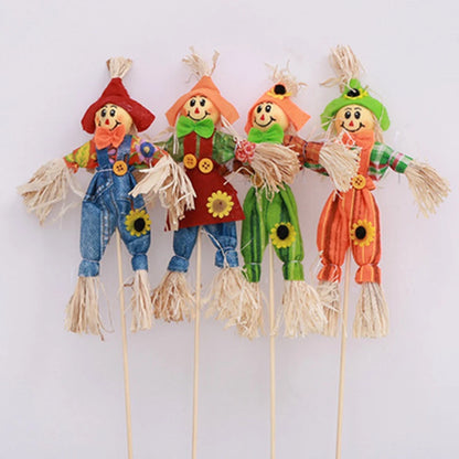 Boneco Palito Espantalho Para Enfeite De Jardim De Festa Junina