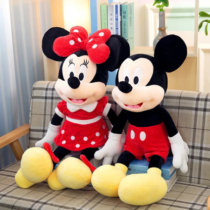 Mickey e Minnie Pelúcia Infantil Disney Mickey Mouse com Mecanismo de Luz