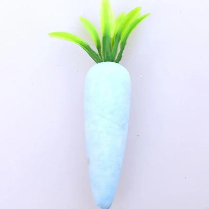 12 Peças cenouras de páscoa brinquedo cenoura de tecido artificial decoração coelho