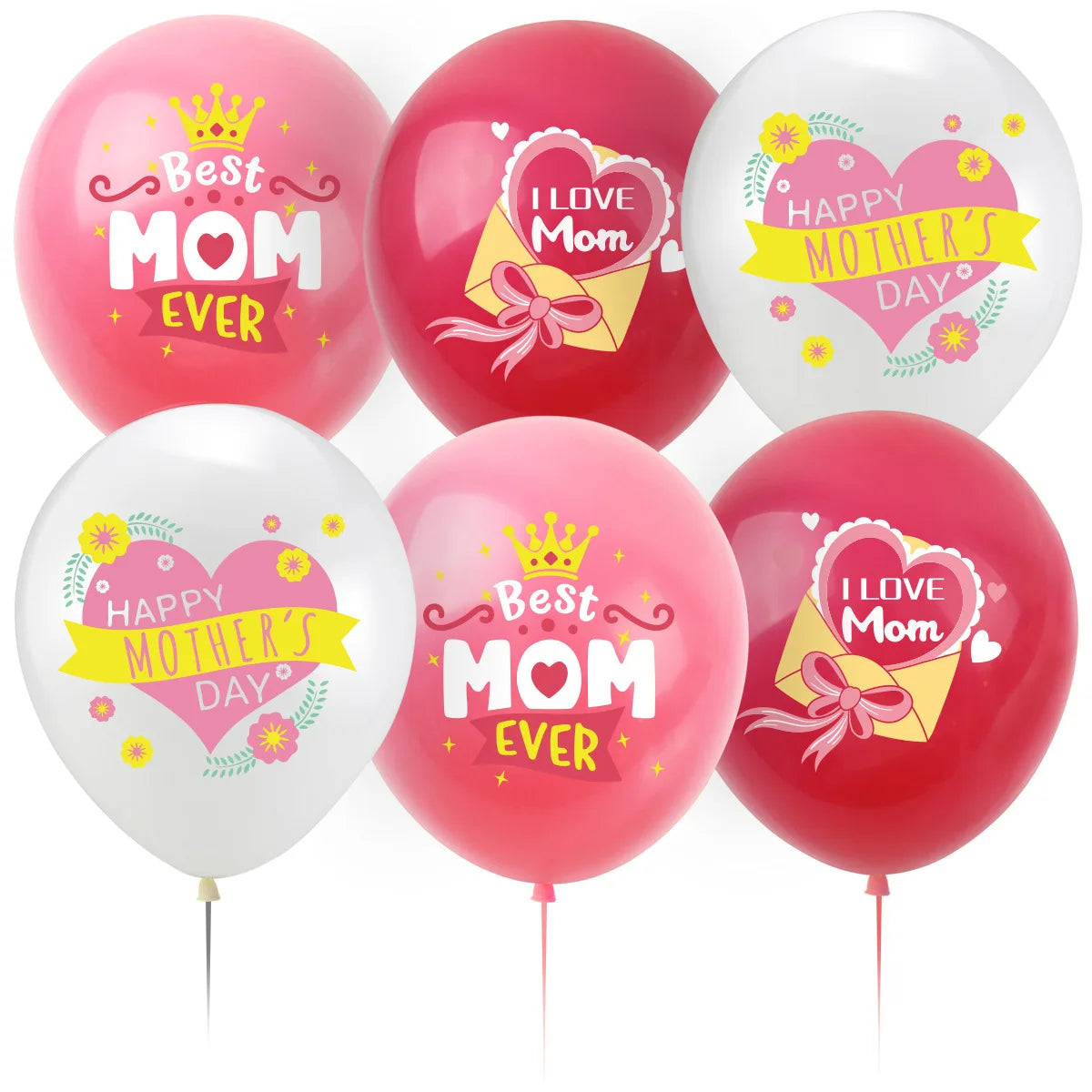 Feliz Dia das Mães Banner Decorações - Sinal de Guirlanda de Mães com Glitter Rosa Banner