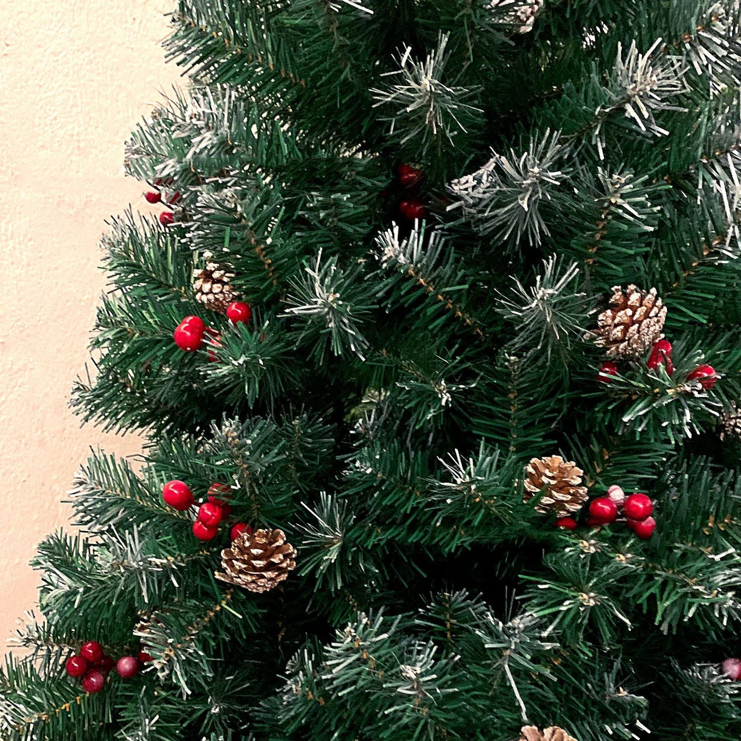 Árvore de Natal variação artificial, pinheiro de Natal colorido em PVC com suporte de metal