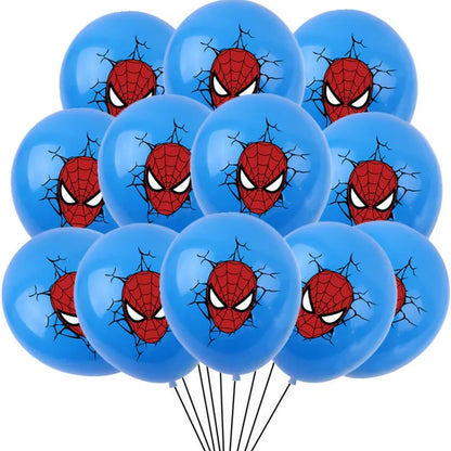 Spiderman 12 Polegada balões de látex ar globos meninos decorações