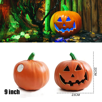 Luzes de abóbora, lanterna de abóbora, abóbora de Halloween, luz noturna LED e abóbora