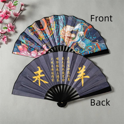 Leque de mão chinês leque dobrável chinês decoração da cultura chinesa decoração retrô