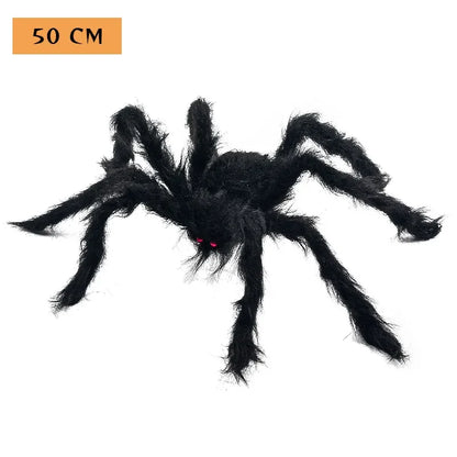 Aranha Preto Peludo Halloween Aranha, 1.5 Metro Preta, Macia, Peluda, Assustadora Ar Livre