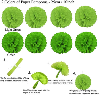 Decoração De Festa Pompom Com Ventilador De Guirlandas De Estilo De Suspensos