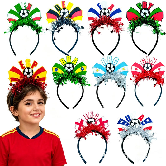 Tiara e Faixa Copa do Mundo Brasil Acessórios De Cabelo Para A Copa Do Mundo