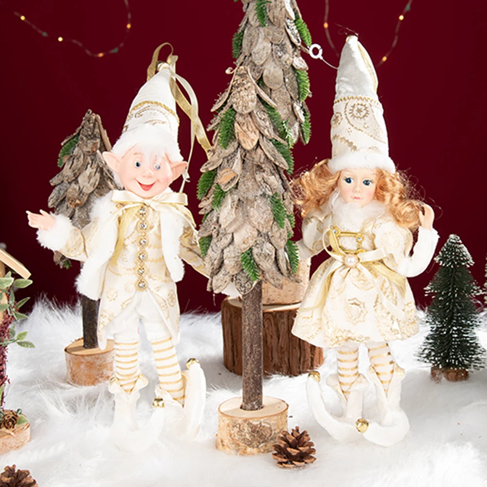 Bonecos de Elfo de Natal, 45cm Macios e Adoráveis enfeites Árvore de Natal Elfos Árvore Natal