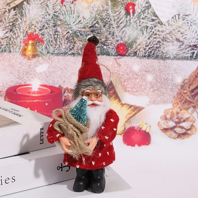 Boneca de Papai Noel, decoração grande de Natal, artesanato, árvore de Natal, ornamentos