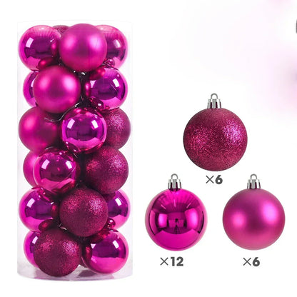 Bola de Natal Glitter Nosso Primeiro Enfeite de Natal bolas de Natal Roxas Decorações Natal