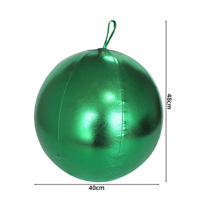 Bola de Natal Gigante Inflável para Decoração, Natalinas Coloridas Cenários Fotográficos