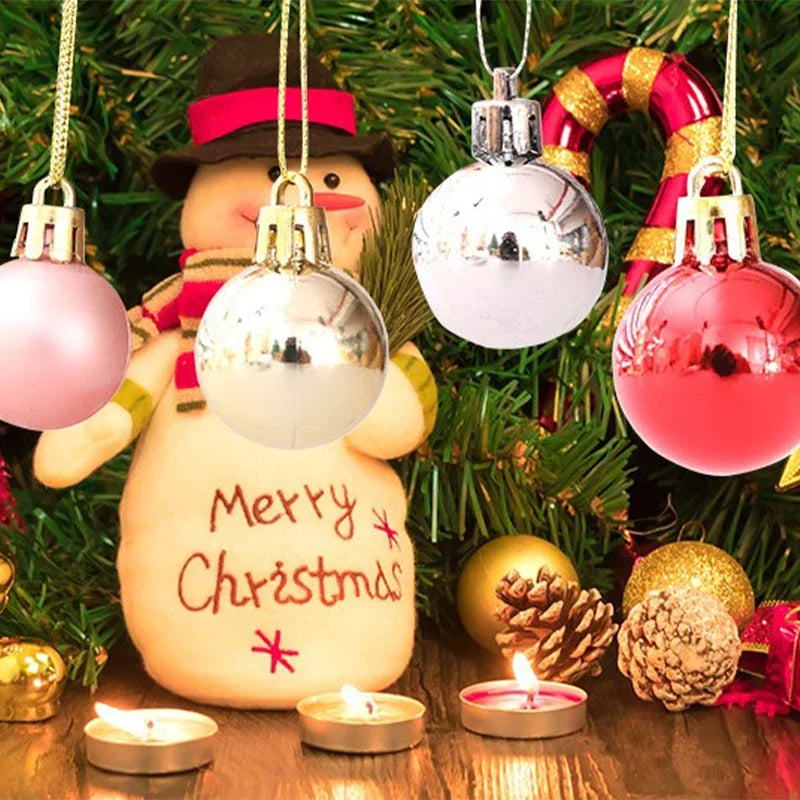 Bolas Penduradas Árvore de Natal 144 Peças Enfeites de Bola de Natal Decoração Enfeites