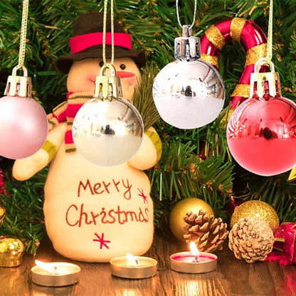 Bolas Penduradas Árvore de Natal 144 Peças Enfeites de Bola de Natal Decoração Enfeites