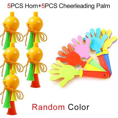 Apitos de plástico com cordão padrão de futebol treinamento apito infantil crianças futebol