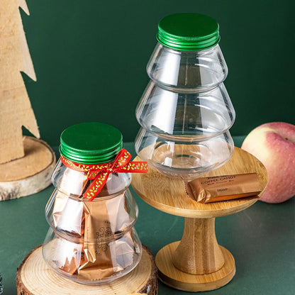 Pote ou Garrafa Plástica em Formato de Árvore de Natal 5cm/1,96 pol. * 14cm/5,51 pol. ( 100%)