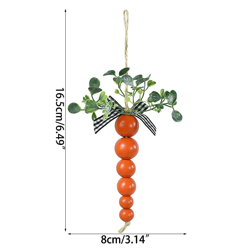 Enfeites cenoura páscoa, pingentes pendurados cenoura de madeira decoração páscoa