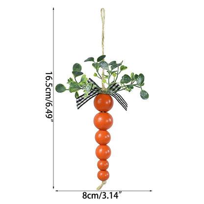 Enfeites cenoura páscoa, pingentes pendurados cenoura de madeira decoração páscoa