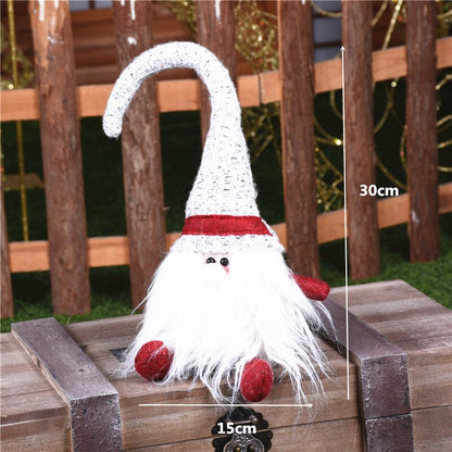 Boneco Natal Papai Noel Cozinheiro Padeiro Chef Em Tecido 48cm