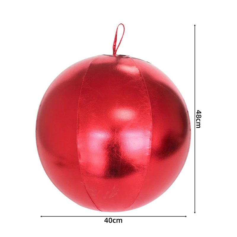 Bola de Natal Gigante Inflável para Decoração, Natalinas Coloridas Cenários Fotográficos