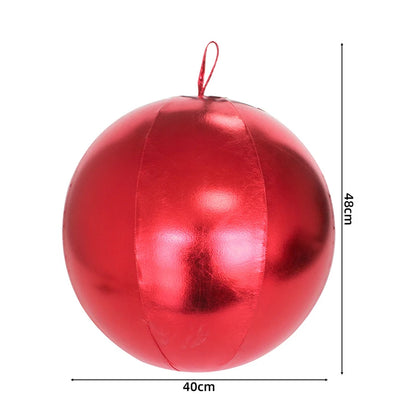 Bola de Natal Gigante Inflável para Decoração, Natalinas Coloridas Cenários Fotográficos