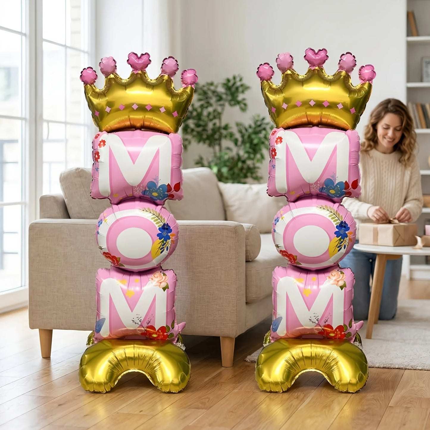 Balão Dia das Mães e Pai Balões metalizados para o aniversário do papai, balões decoração