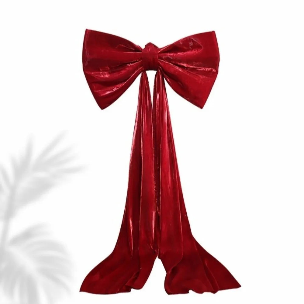 Laços grandes de banco de casamento caudas longas 50 x 38 cm, decorações corredor