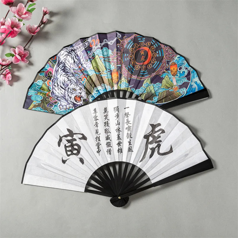 Leque de mão chinês leque dobrável chinês decoração da cultura chinesa decoração retrô