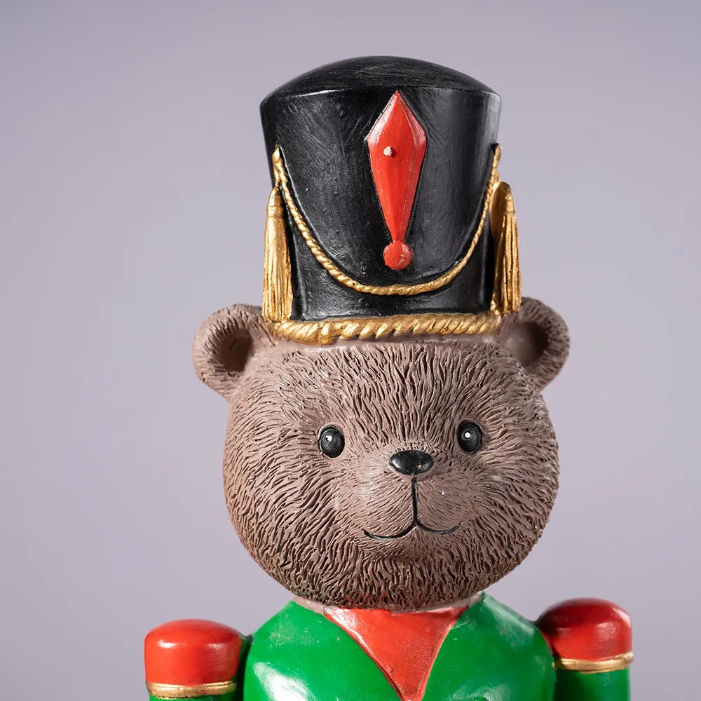 Urso quebra-nozes soldado de Natal Soldado Quebra-Nozes Estilo Urso de Madeira de Natal