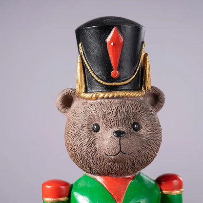 Urso quebra-nozes soldado de Natal Soldado Quebra-Nozes Estilo Urso de Madeira de Natal