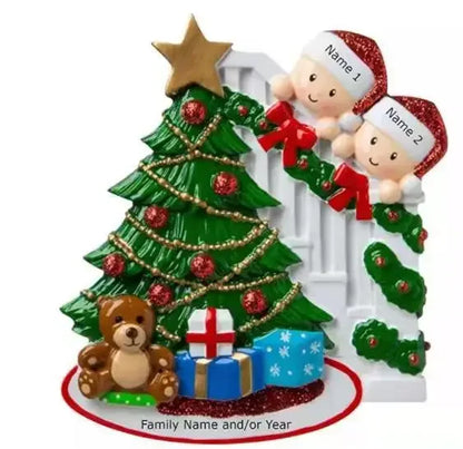 Porta-Retrato Árvore de Natal Enfeite de Natal Personalizado em Formato de Porta-Retrato 7.8cm*7.7cm