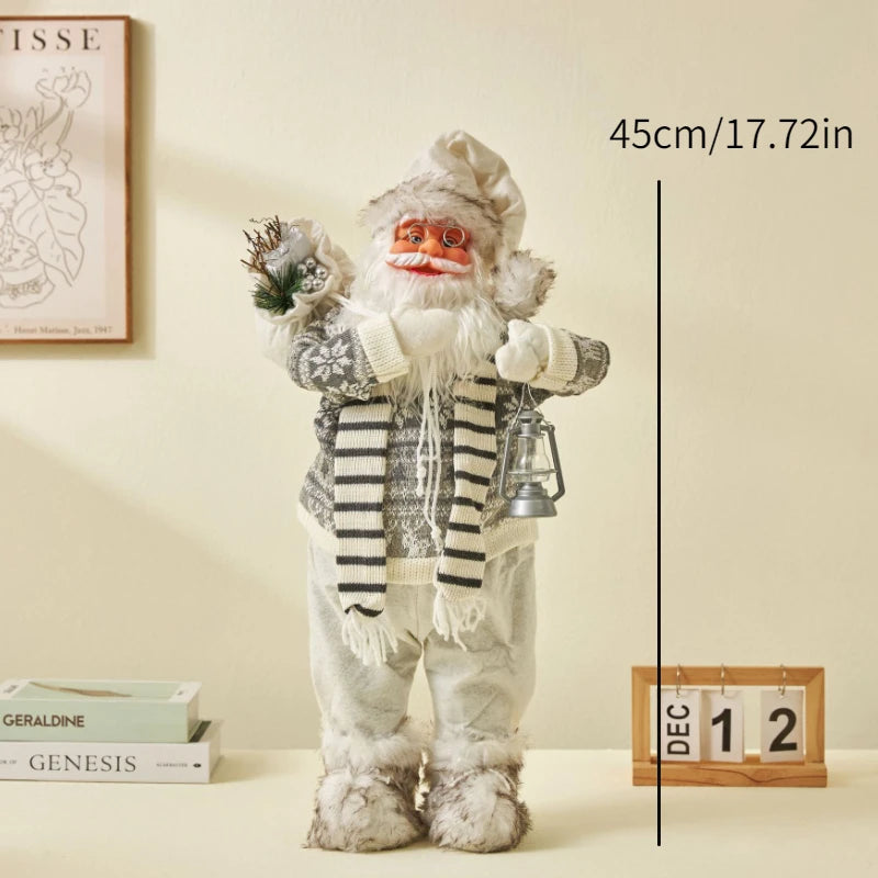 Enfeite Papai Noel Natal Estatuetas de Papai Noel | Figura de Natal de Papai Noel em pé