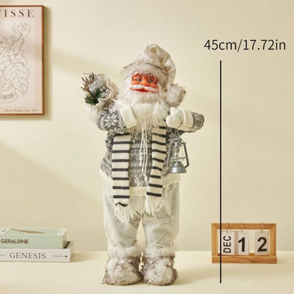 Enfeite Papai Noel Natal Estatuetas de Papai Noel | Figura de Natal de Papai Noel em pé