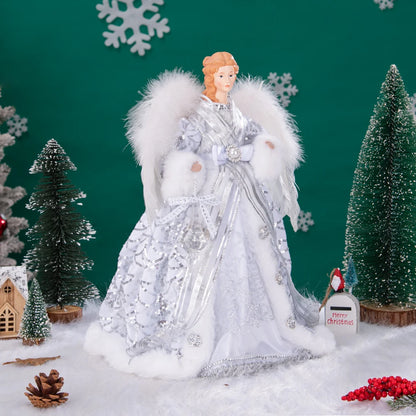 Anjo Enfeite Decoração De luxo Arvore de Natal 42 cm Arvore de Natal