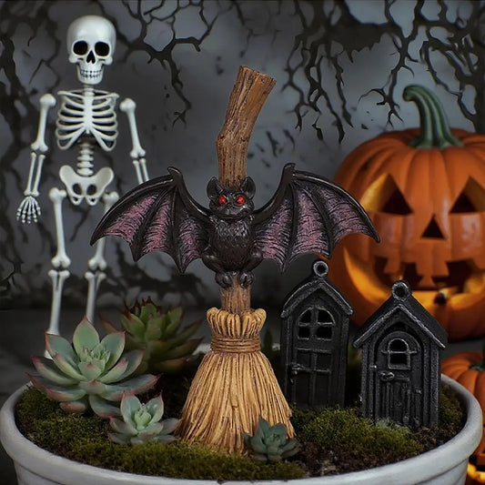 Vassouras de Bruxa de Halloween Plásticas: Acessórios de de Mago Roxo - de Voo