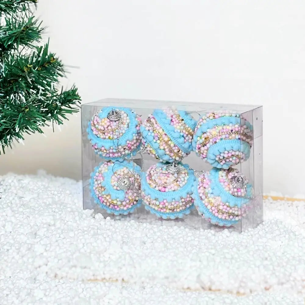 Bola de Natal 6 Peças De Bolas De Natal De Espuma, Pingente De Bolas