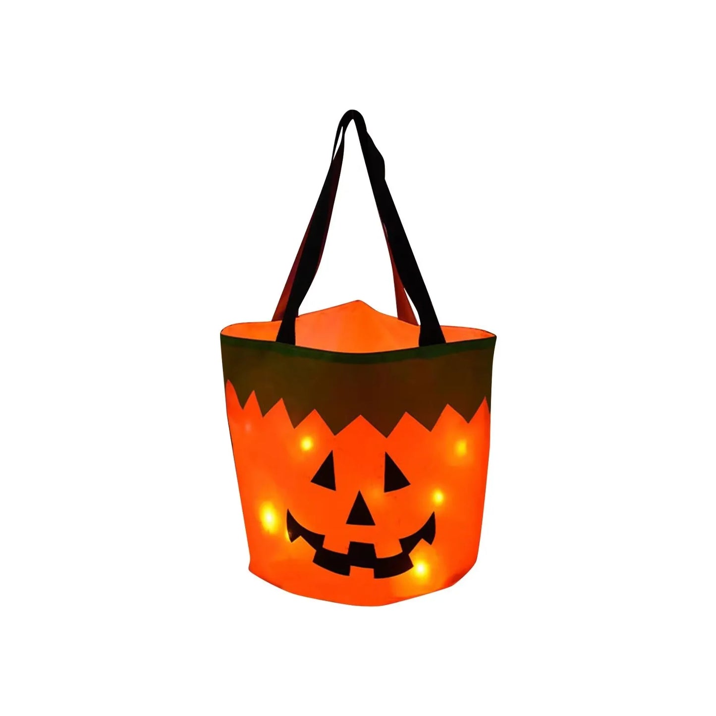 Cesta Dobrável Halloween 1 peças de luz de LED, sacos de doces ou travessuras Halloween